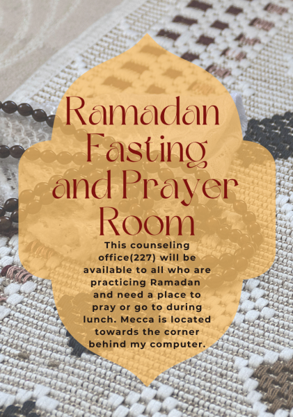 Fasting and Prayer Room During Ramadan: 227